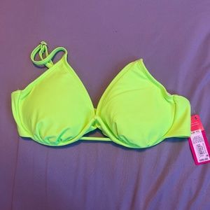 COPY - NWT neon green underwire bikini top
